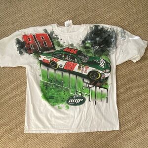 NASCAR Dale Jr White Racing Tee